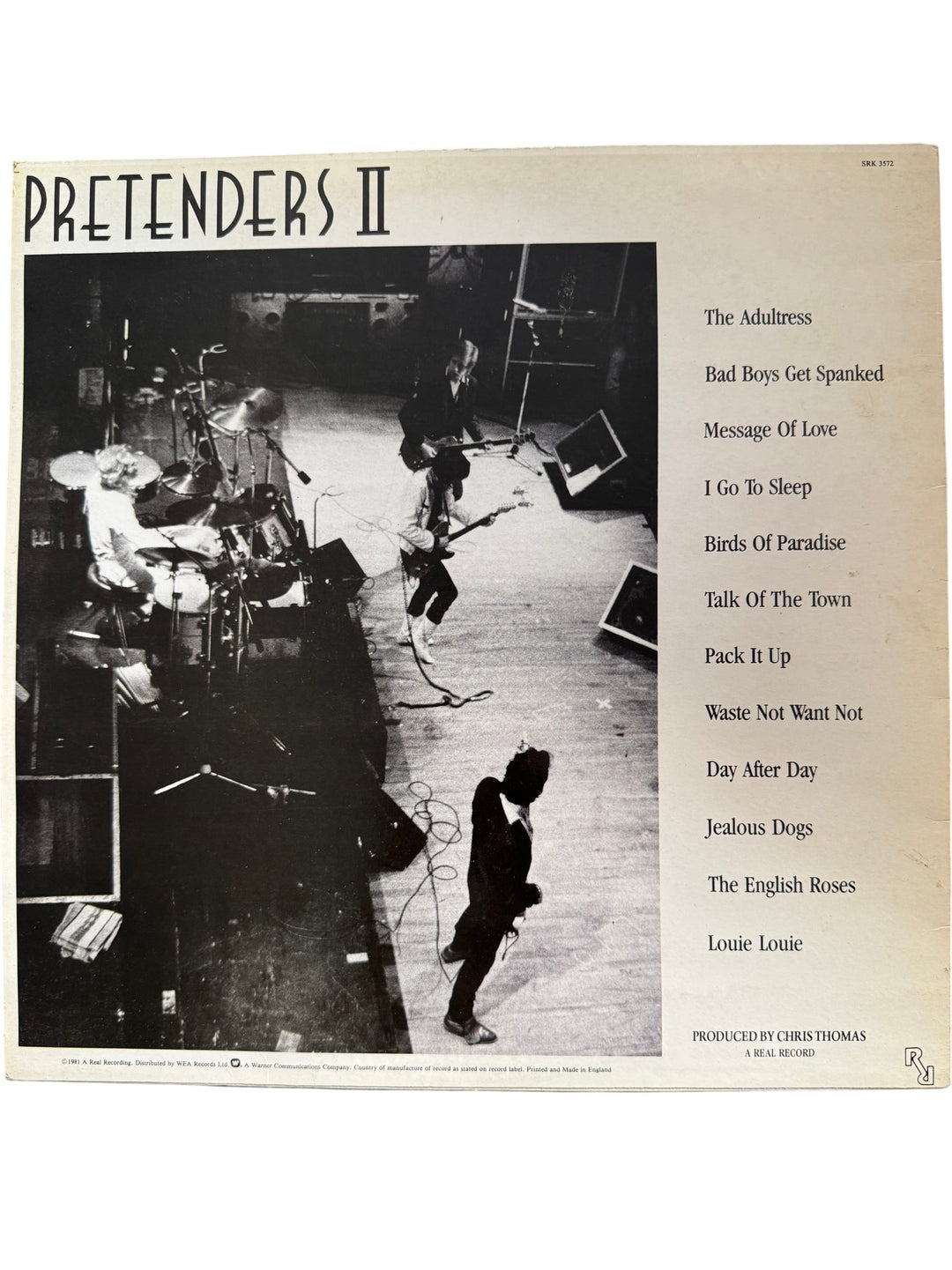 1981 Pretenders II Vinyl Album - Good - Think Vintage ltd