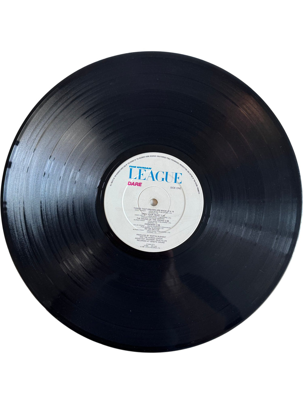 1981 The Human League Dare LPM - Fair - Think Vintage ltd
