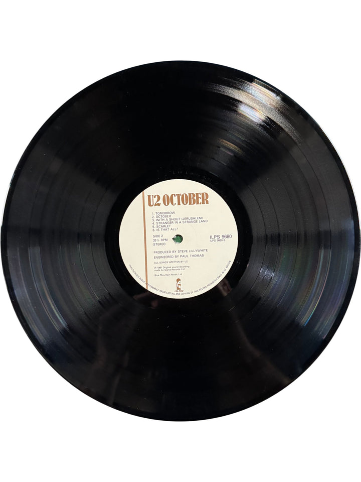 1981 U2 October Vinyl Album - Think Vintage