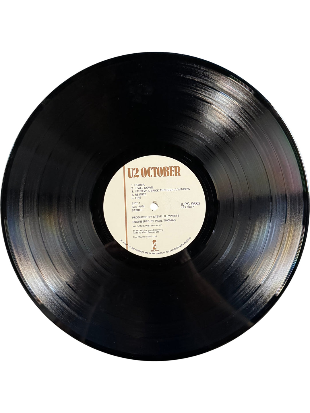 1981 U2 October Vinyl Album - Think Vintage