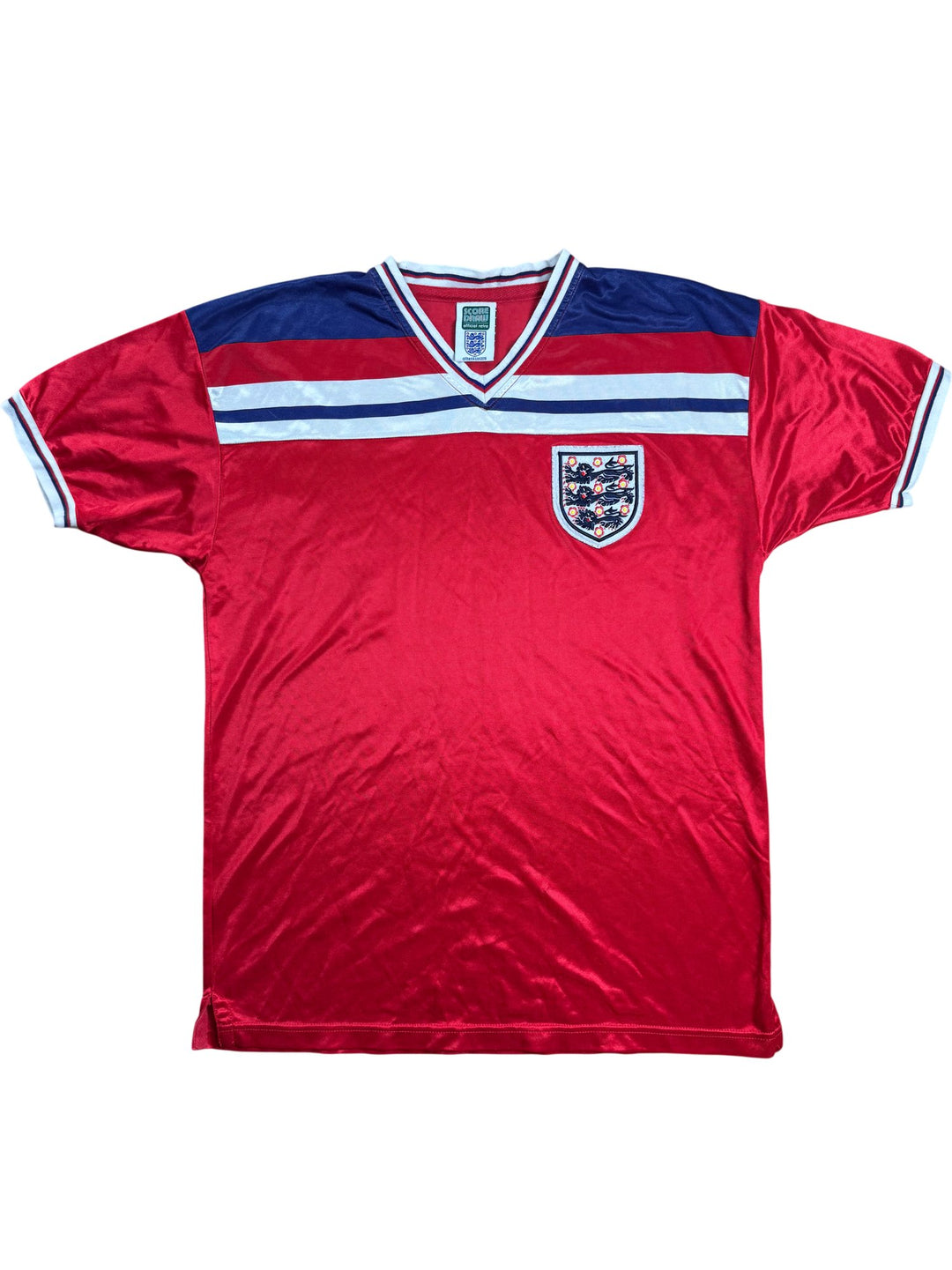 1982 England Score Draw Football Shirt - L - Think Vintage ltd