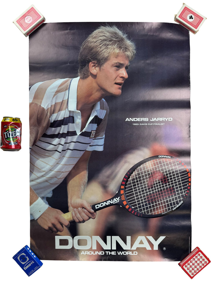 1983 Donnay Tennis Poster Anders Jarryd - Think Vintage ltd