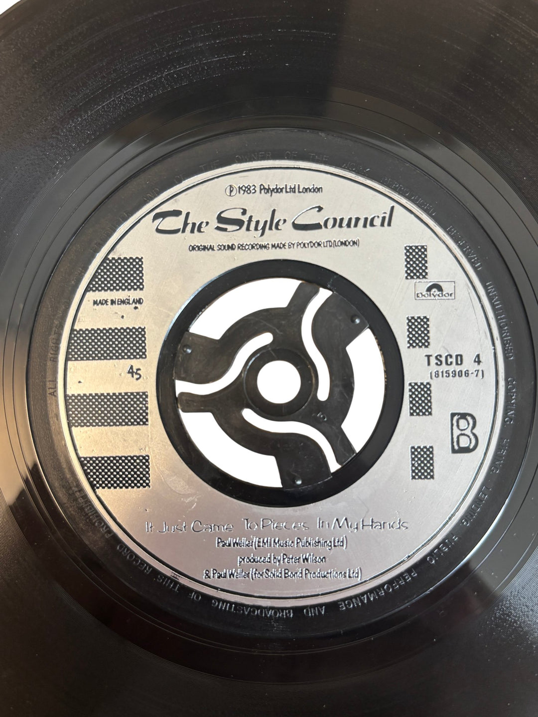 1983 The Style Council A Solid Bond In Your Heart Vinyl 7" - Think Vintage ltd