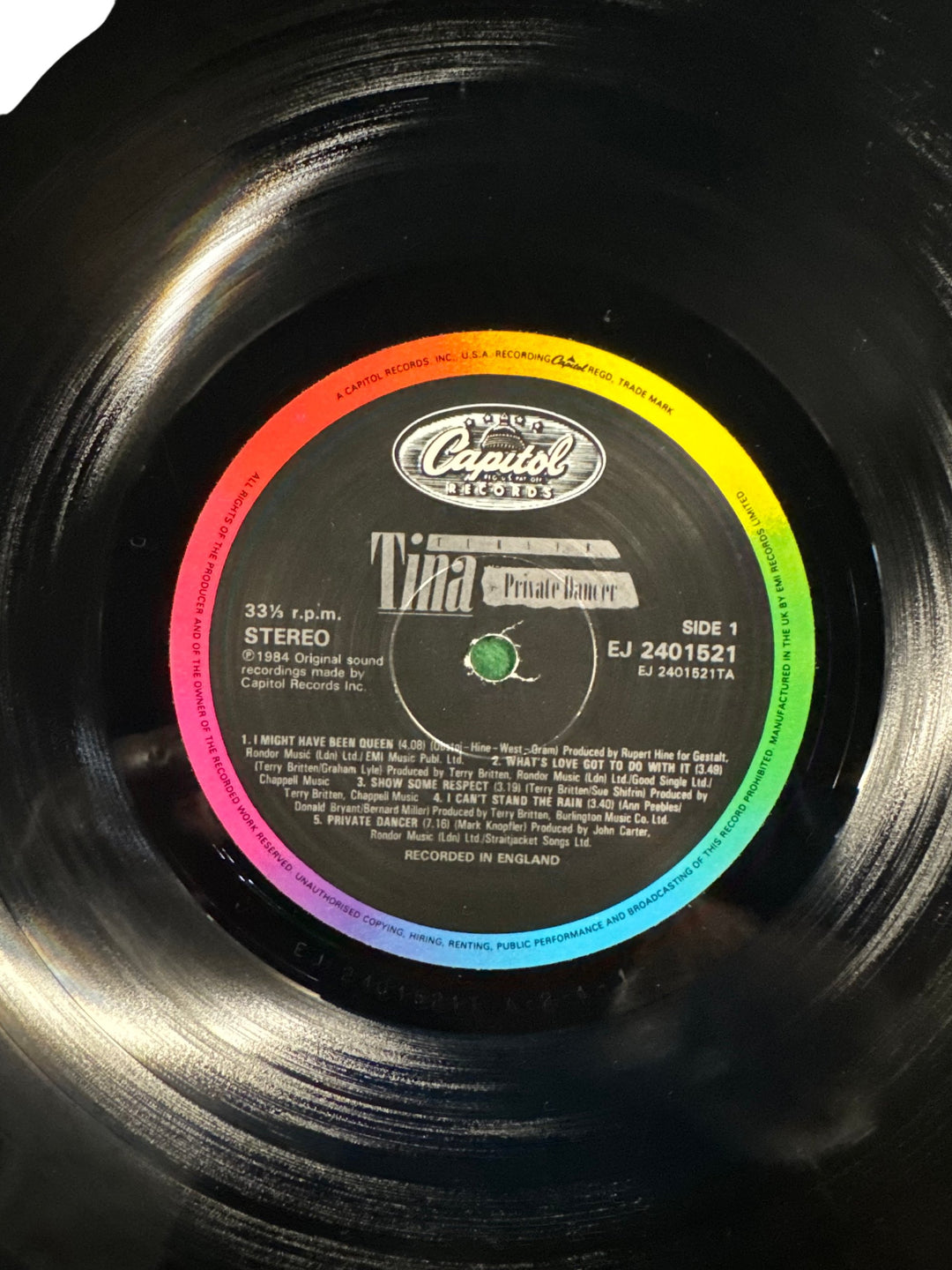 1984 Private Dancer Vinyl by Tina Turner - Think Vintage Online Ltd