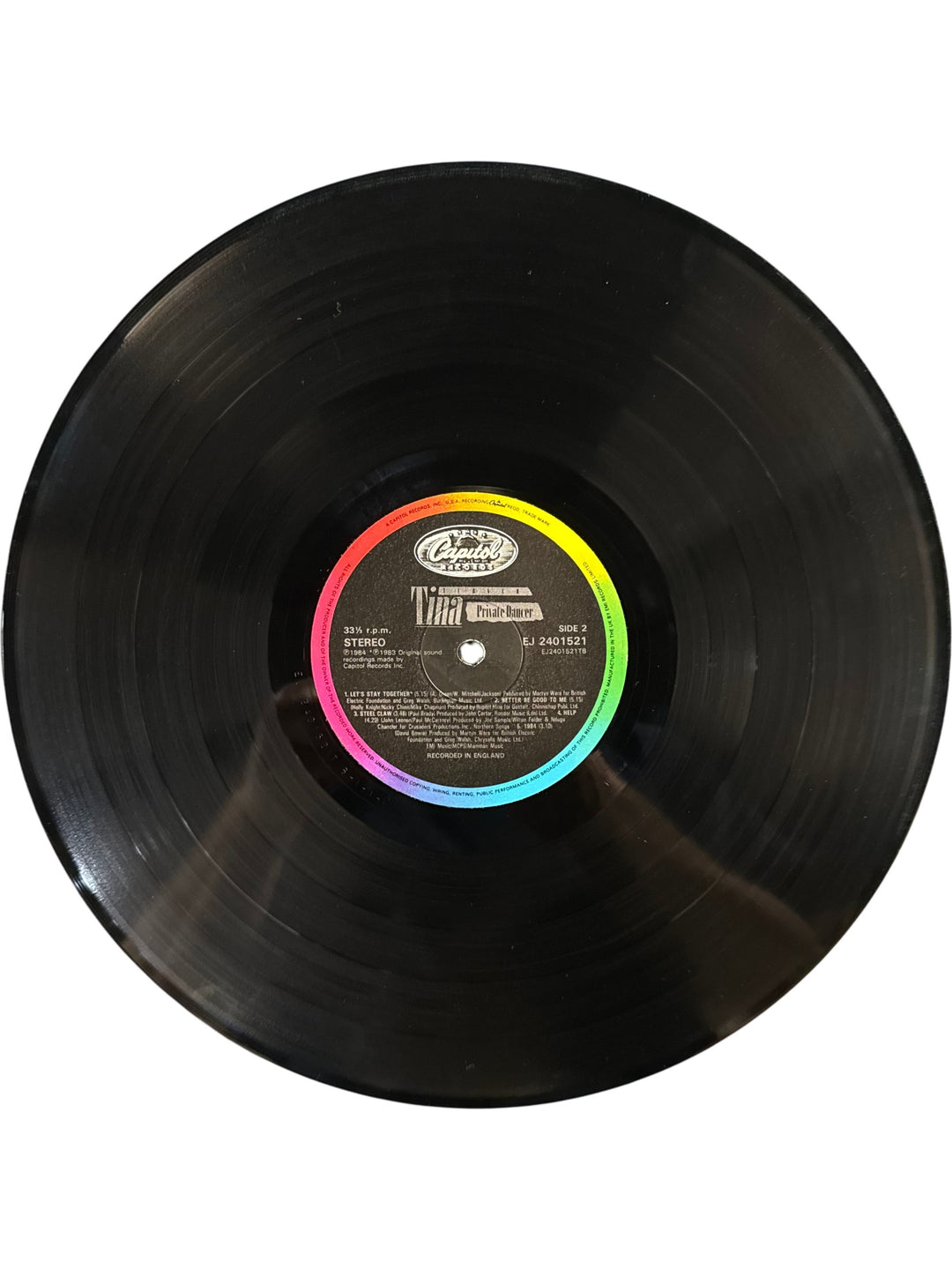 1984 Private Dancer Vinyl by Tina Turner - Think Vintage Online Ltd