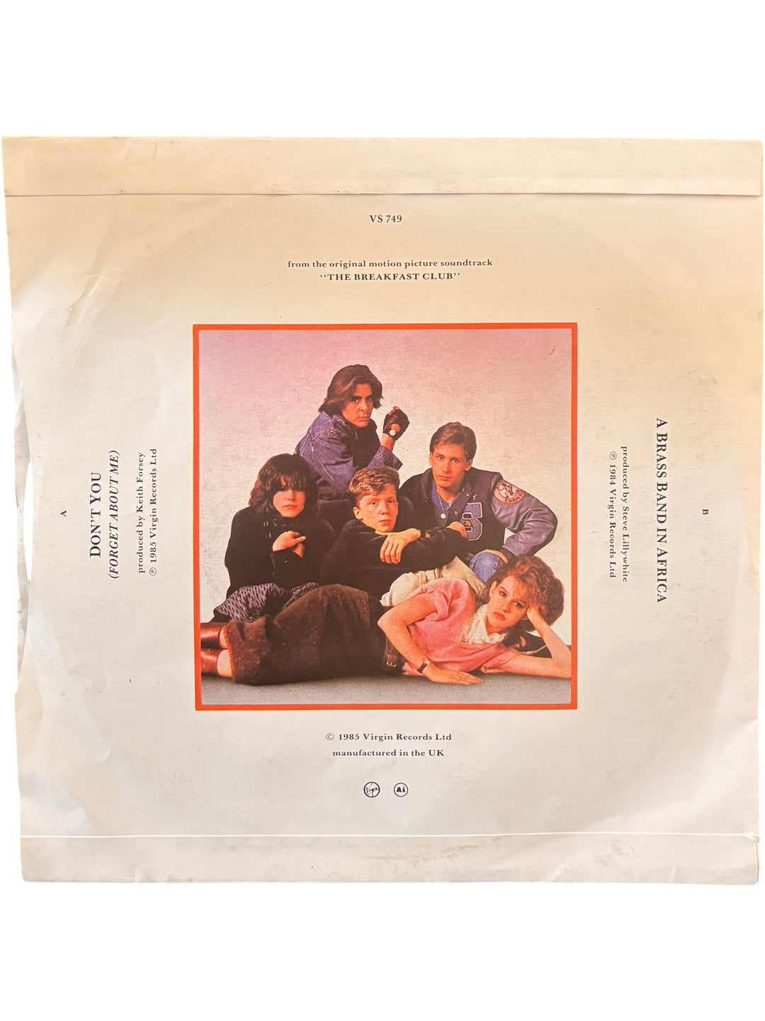 1985 Simple Minds Vinyl Don't You - Good - Think Vintage ltd