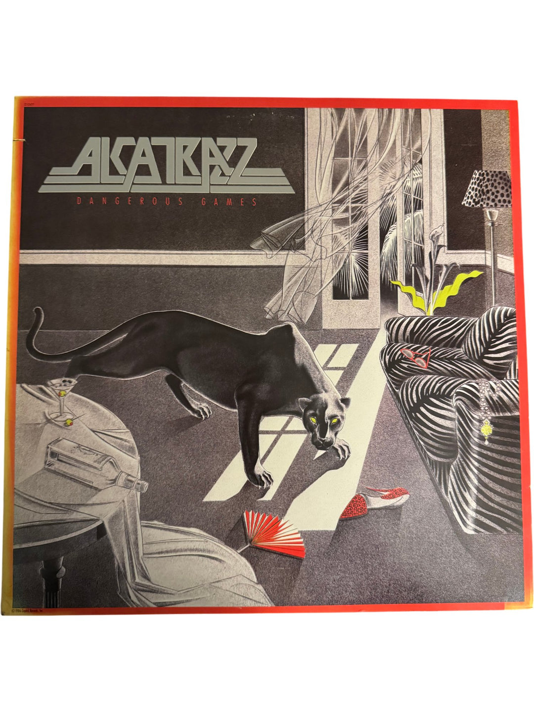 1986 Alcatrazz Dangerous Games Vinyl Album - Good - Think Vintage ltd