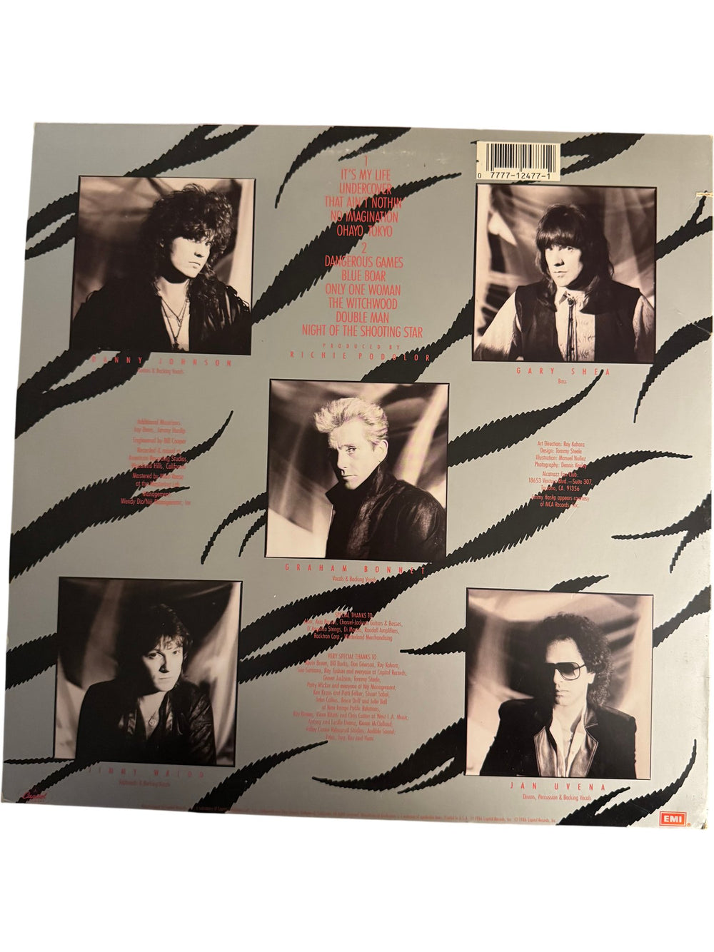 1986 Alcatrazz Dangerous Games Vinyl Album - Good - Think Vintage ltd