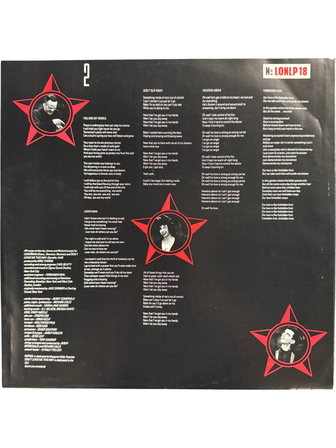 1986 Communards Vinyl LP - Think Vintage Online Ltd