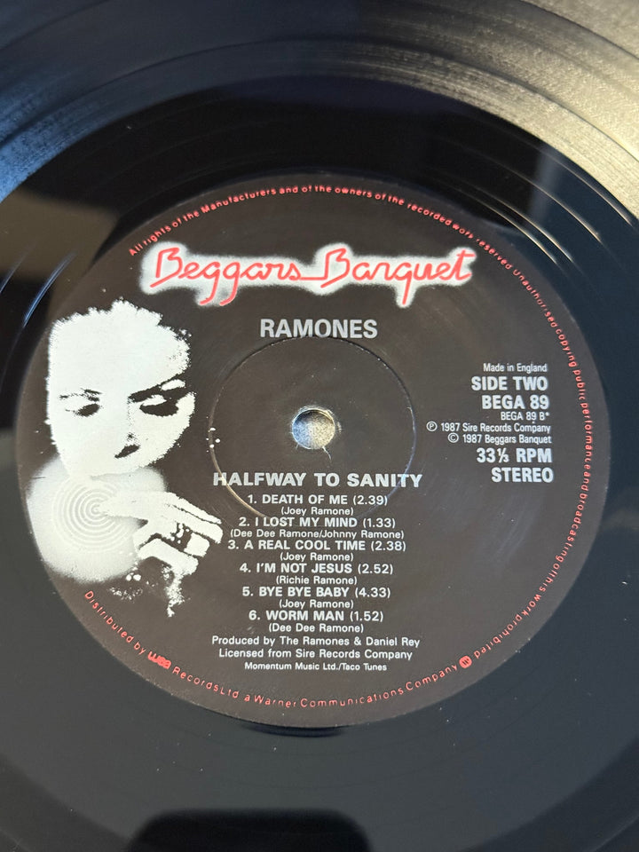1987 Ramones Halfway To Sanity Vinyl