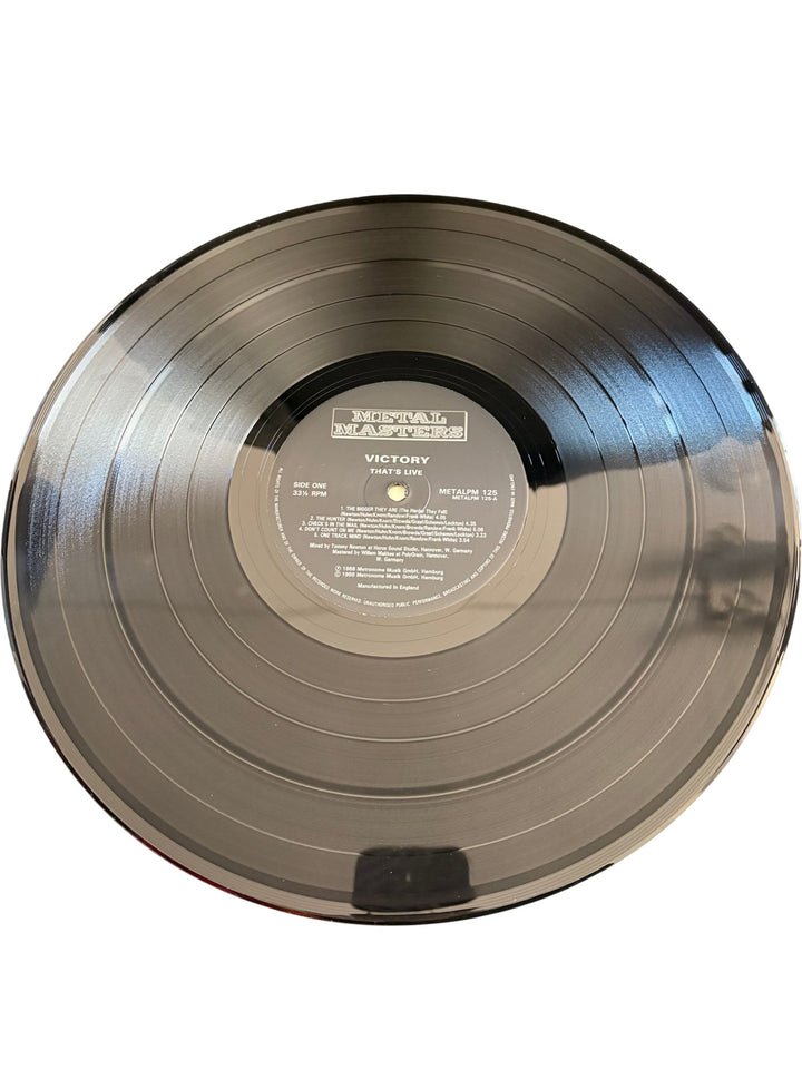 1988 Victory That's Live Vinyl Album - Good - Think Vintage ltd