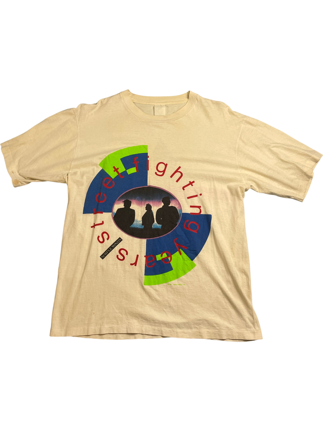 1989 Street Fighting Years Tour T-Shirt - XL - Think Vintage