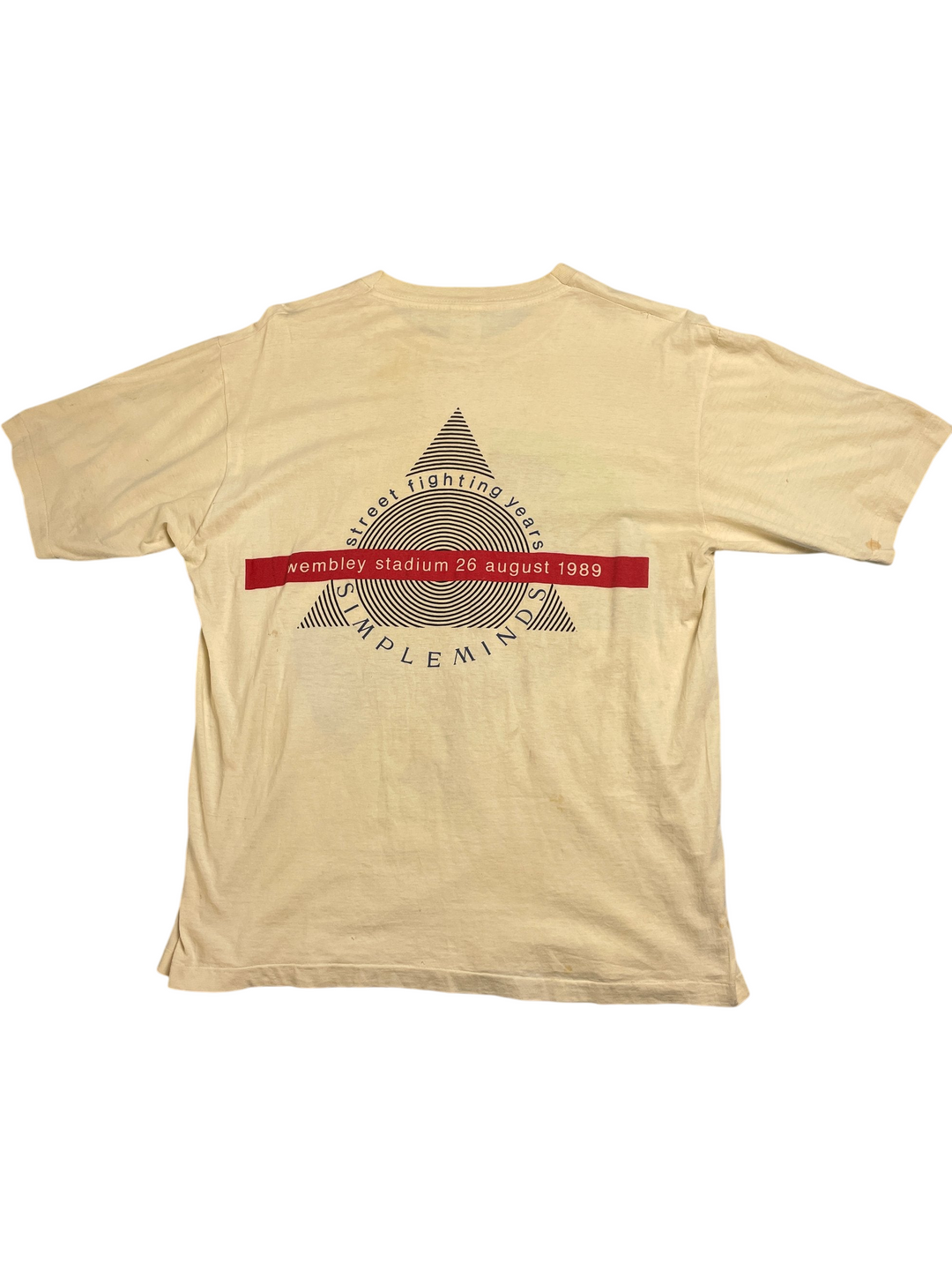 1989 Street Fighting Years Tour T-Shirt - XL - Think Vintage