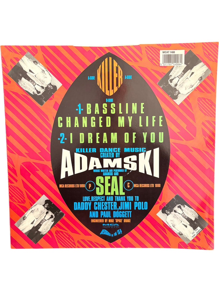 1990 Adamski Killer Vinyl Record - Good - Think Vintage ltd