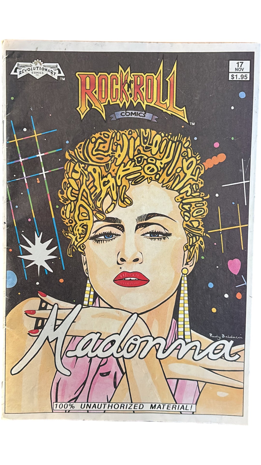 1990 Madonna '100% Unauthorized Material' Rock N Roll Comics Issue 17 - Think Vintage Online Ltd