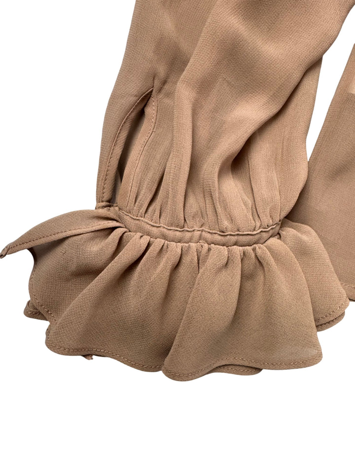 1990s Biba Ruffled Long Sleeve Blouse - S - Think Vintage