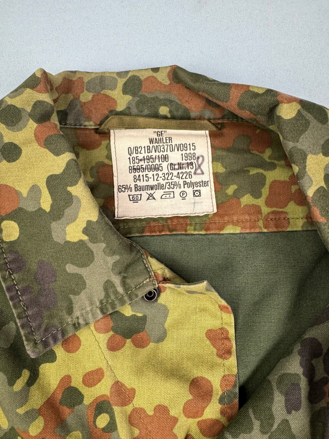 1990s Camouflage Military Jacket - L - Think Vintage Online Ltd
