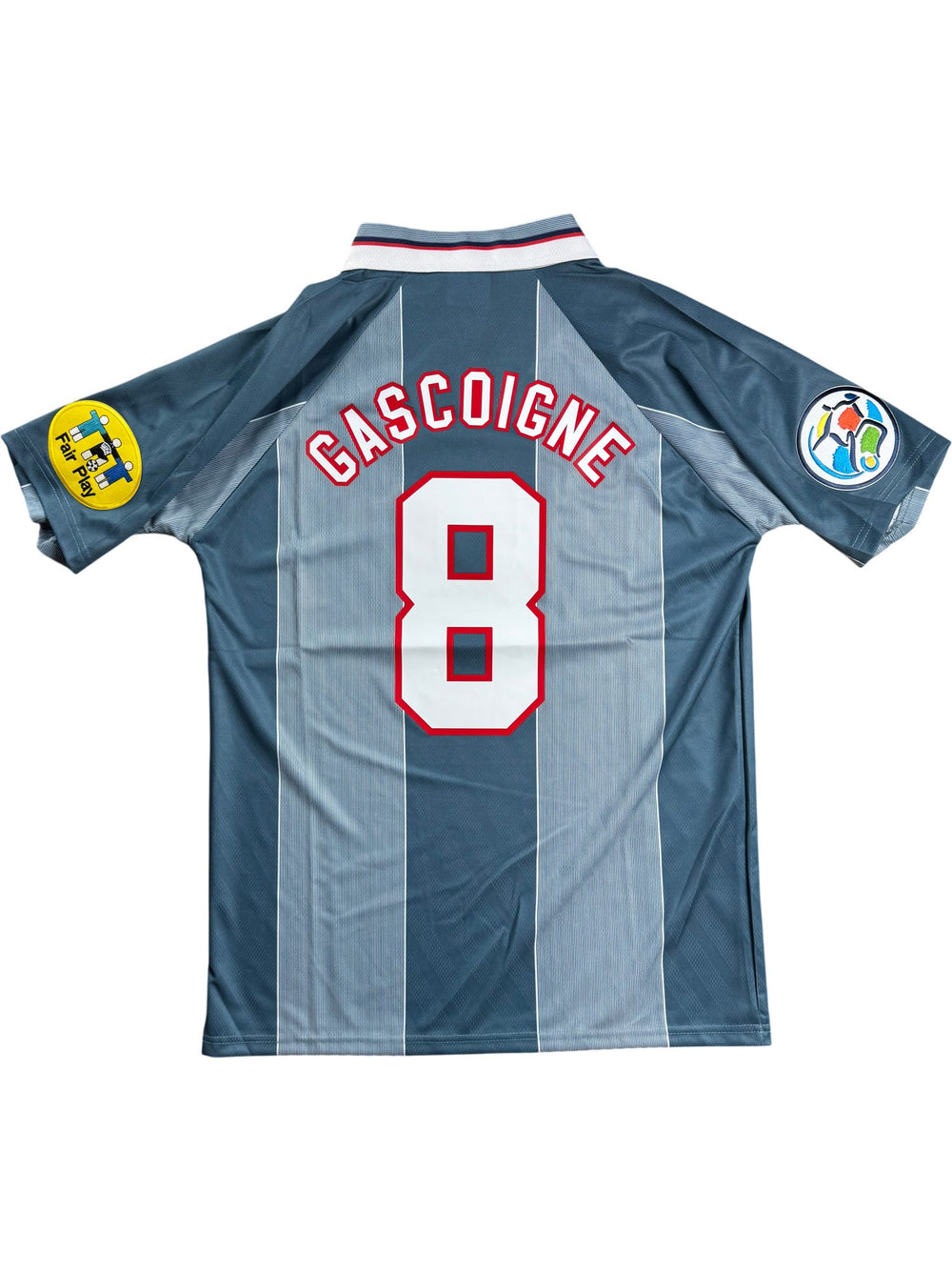 1996 England Football Shirt 'Gascoigne 8' - M - Think Vintage ltd