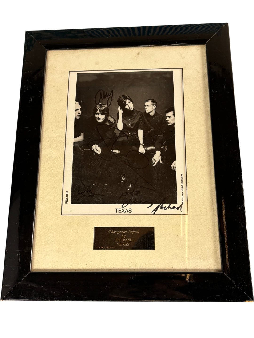 1998 Texas Band Signed Photograph - Think Vintage