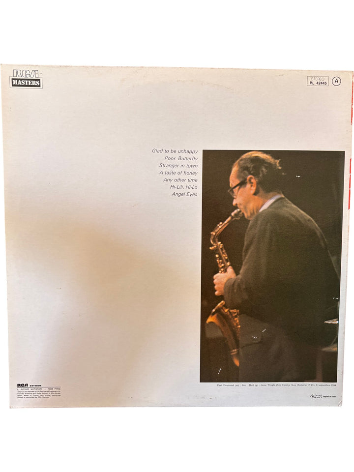 Paul Desmond 'Glad To Be Unhappy' Vinyl Record - Good
