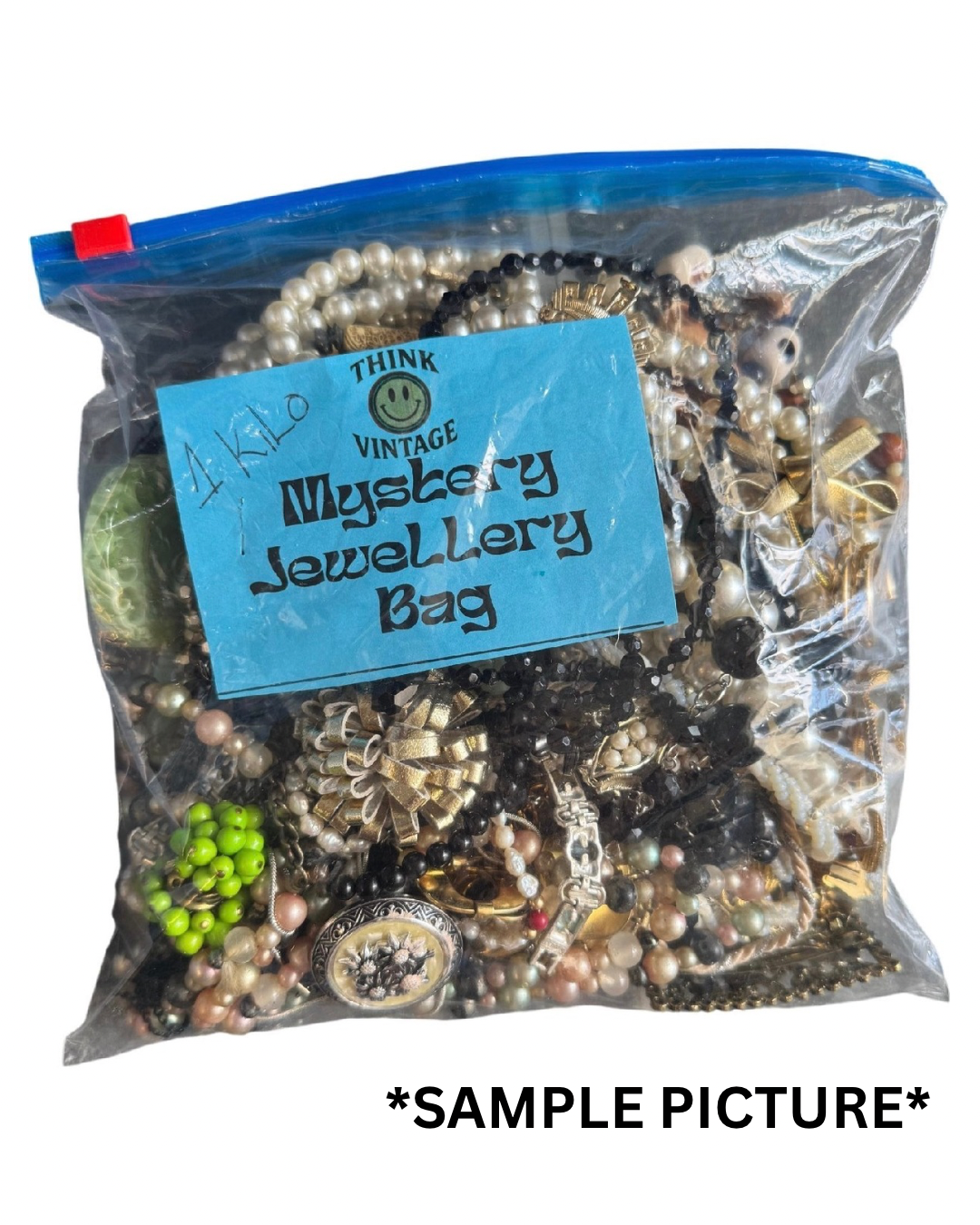 1KG Vintage Mixed Jewellery Mystery Bag - Think Vintage ltd