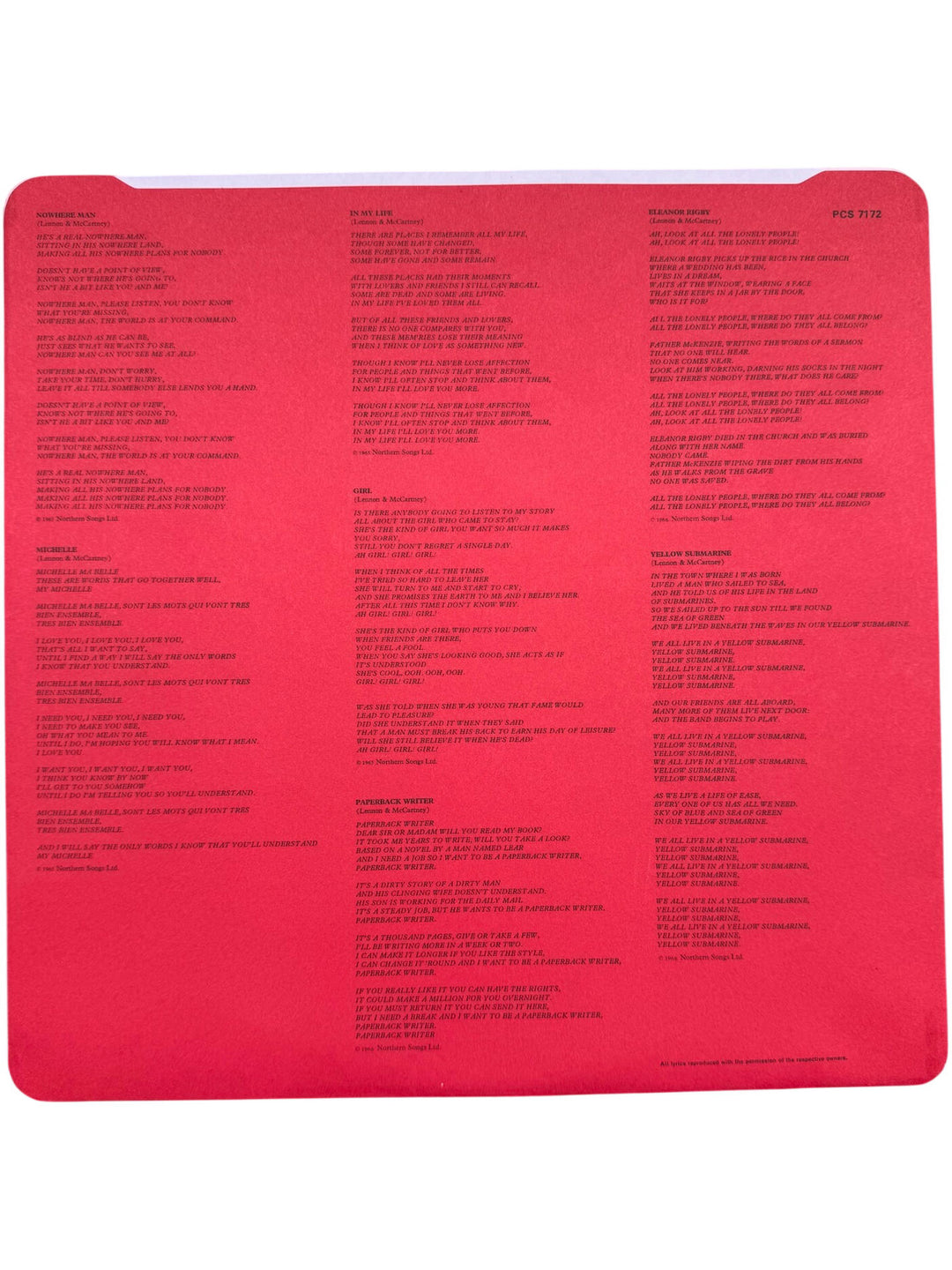 The Beatles Red Vinyl 1962-1966 Album - Very Good