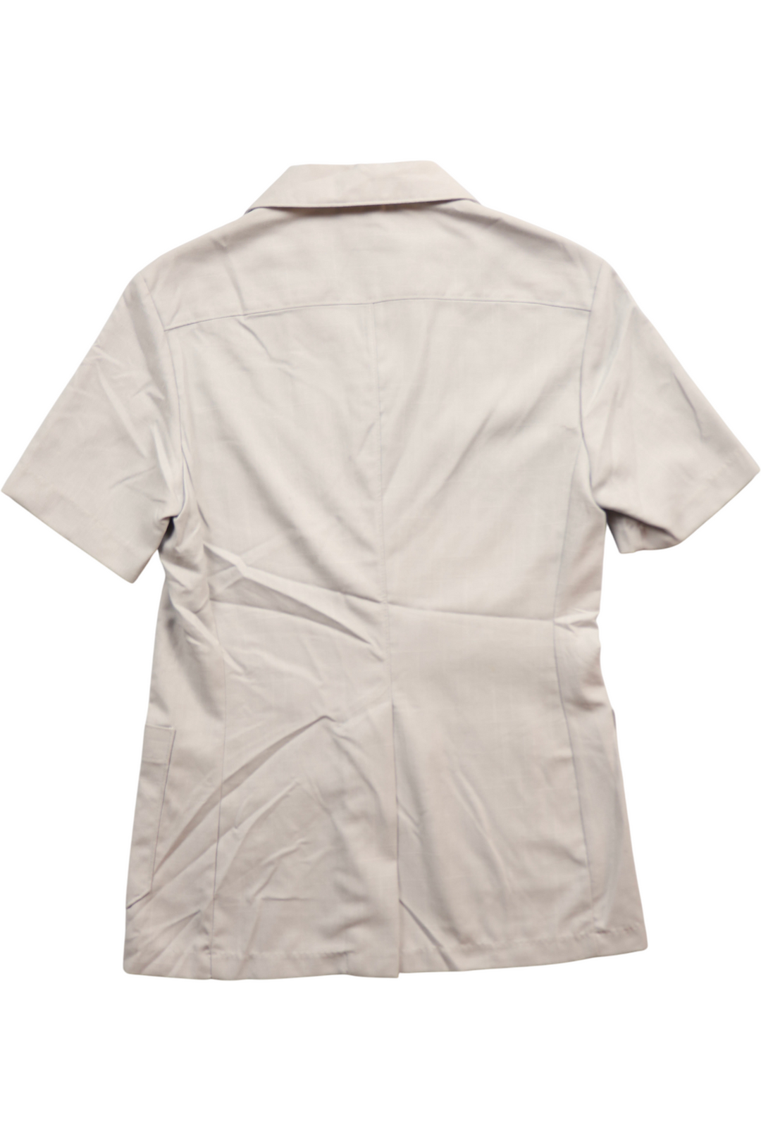 1970s Beige Safari Short Sleeved Jacket - M - Think Vintage
