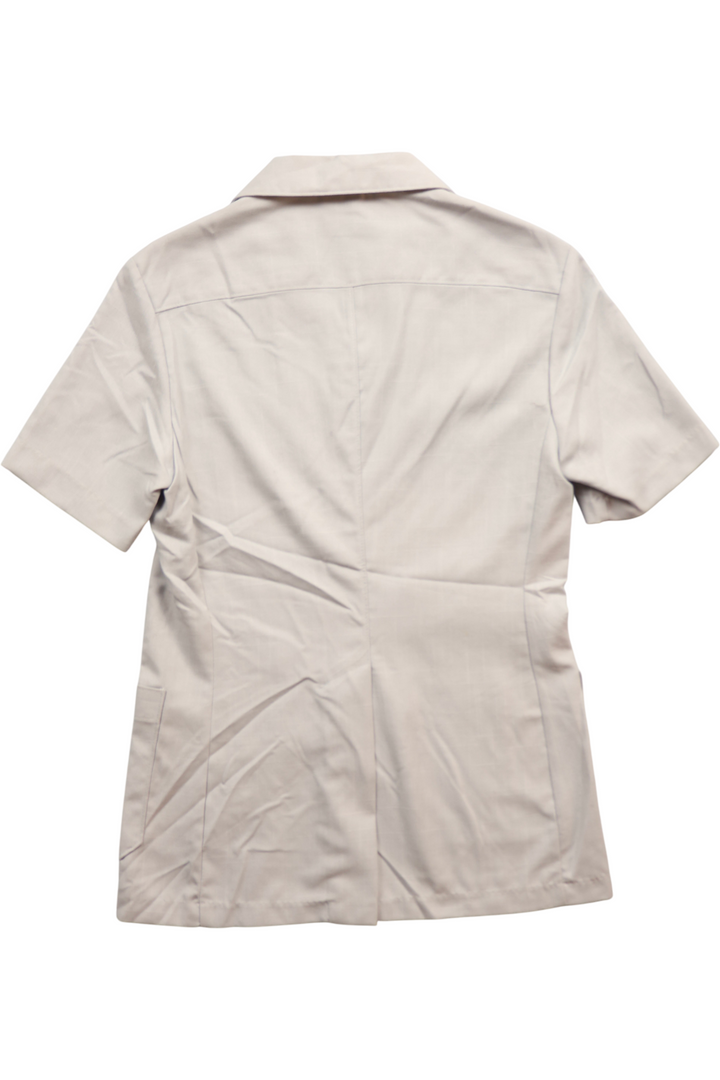 1970s Beige Safari Short Sleeved Jacket - M - Think Vintage