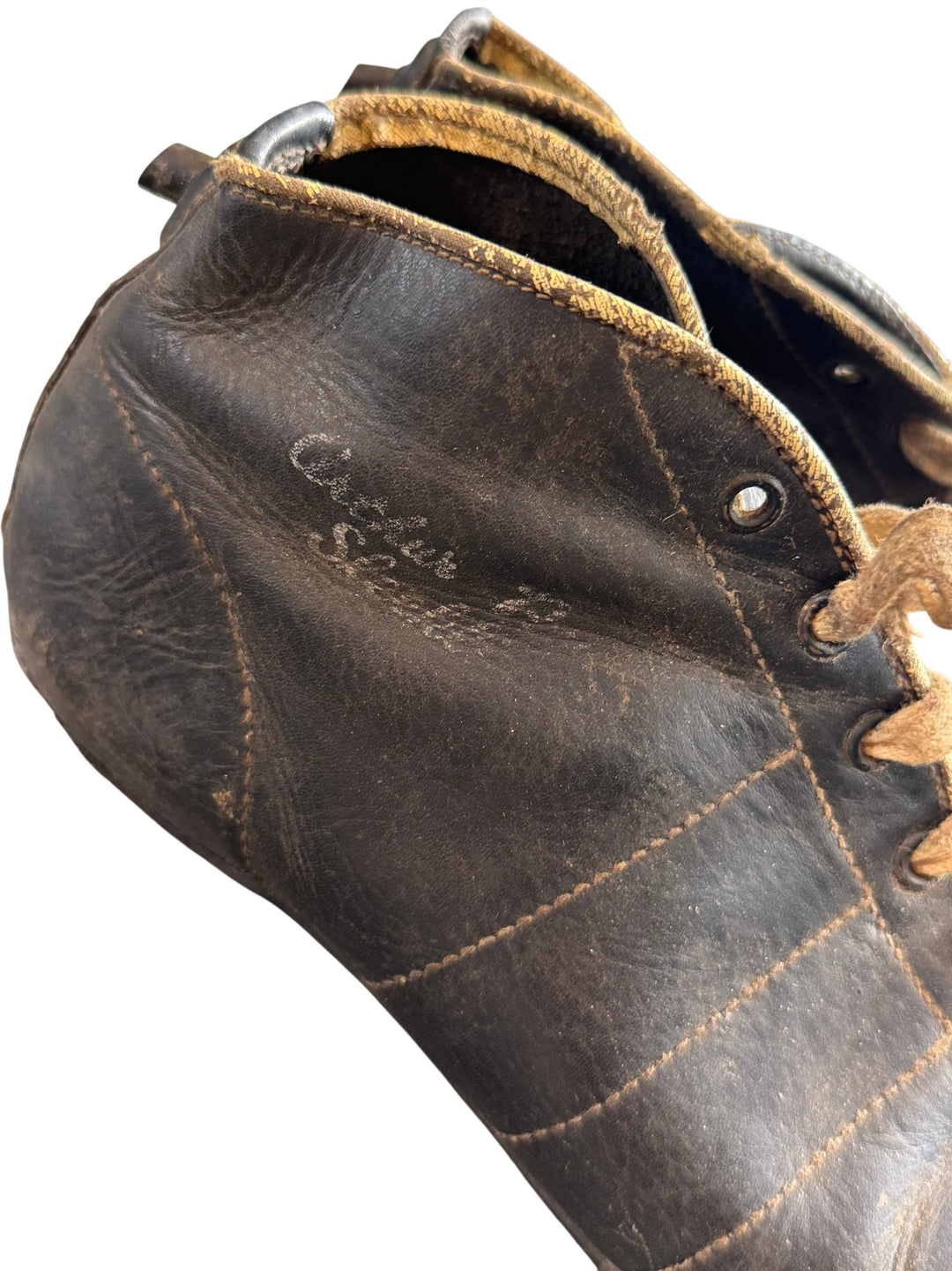 Vintage 1950's Leather Football Boots 'Arthur Rowe' Sleekline - 7