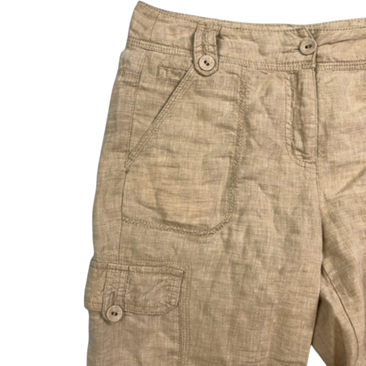 Principles Beige Cargo Shorts - M - Think Vintage