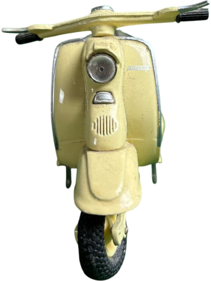 Vintage Diecast Scooter Model Collectible Metal Vespa Yellow Display Piece - Think Vintage