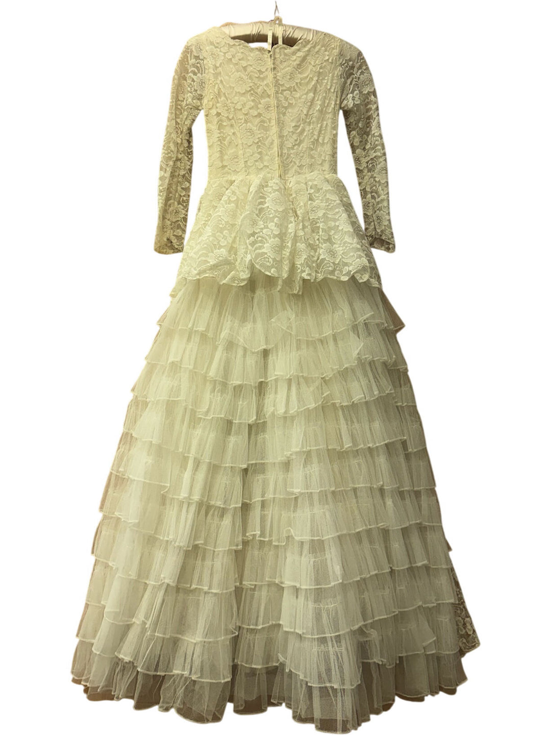 Vintage Lace Wedding Dress with Long Sleeves