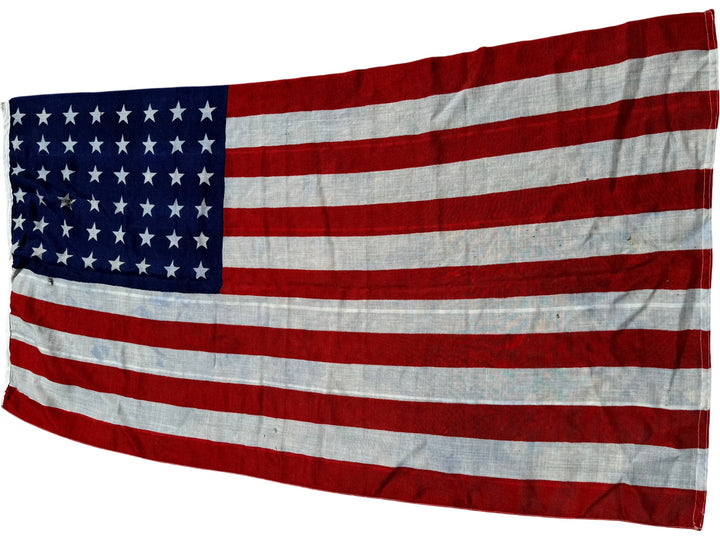 Vintage American Flag with Stars and Stripes Design