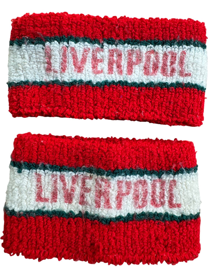 Liverpool Red Knitted Wristbands