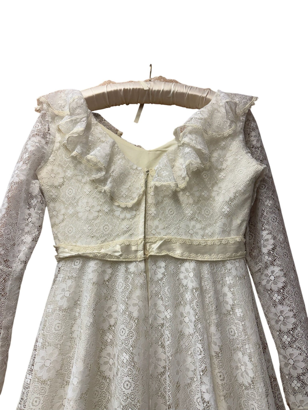 1970s Lace Wedding Dress
