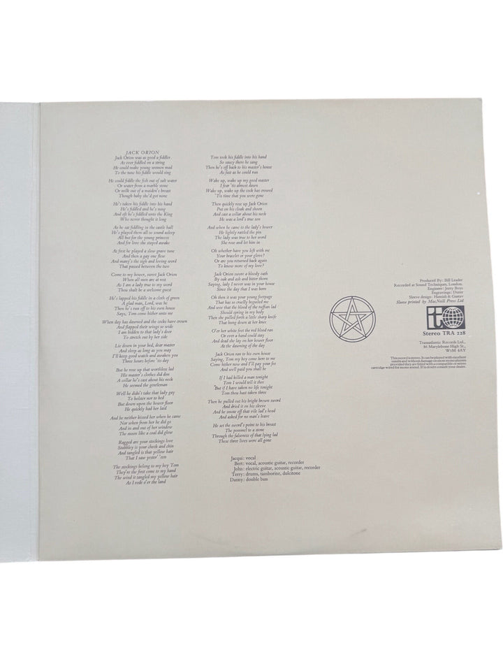 Pentangle Cruel Sister Vinyl Record - Very Good