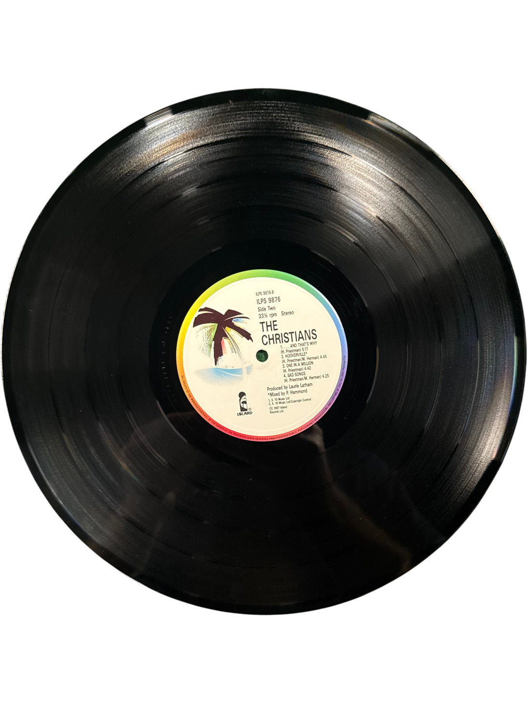 1987 The Christians Vinyl Record Album - Think Vintage
