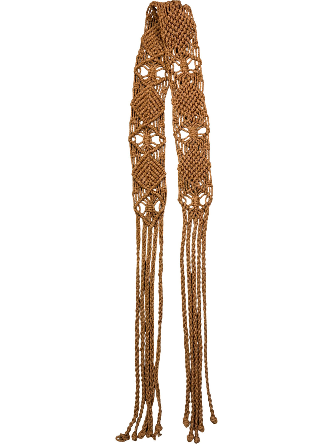 Woven Tie Belt - M - Think Vintage