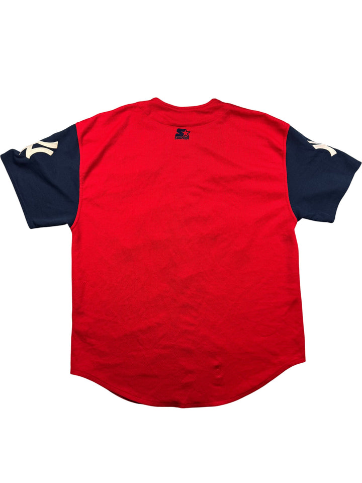 2000s Starter Yankees Red Sports Jersey - XL