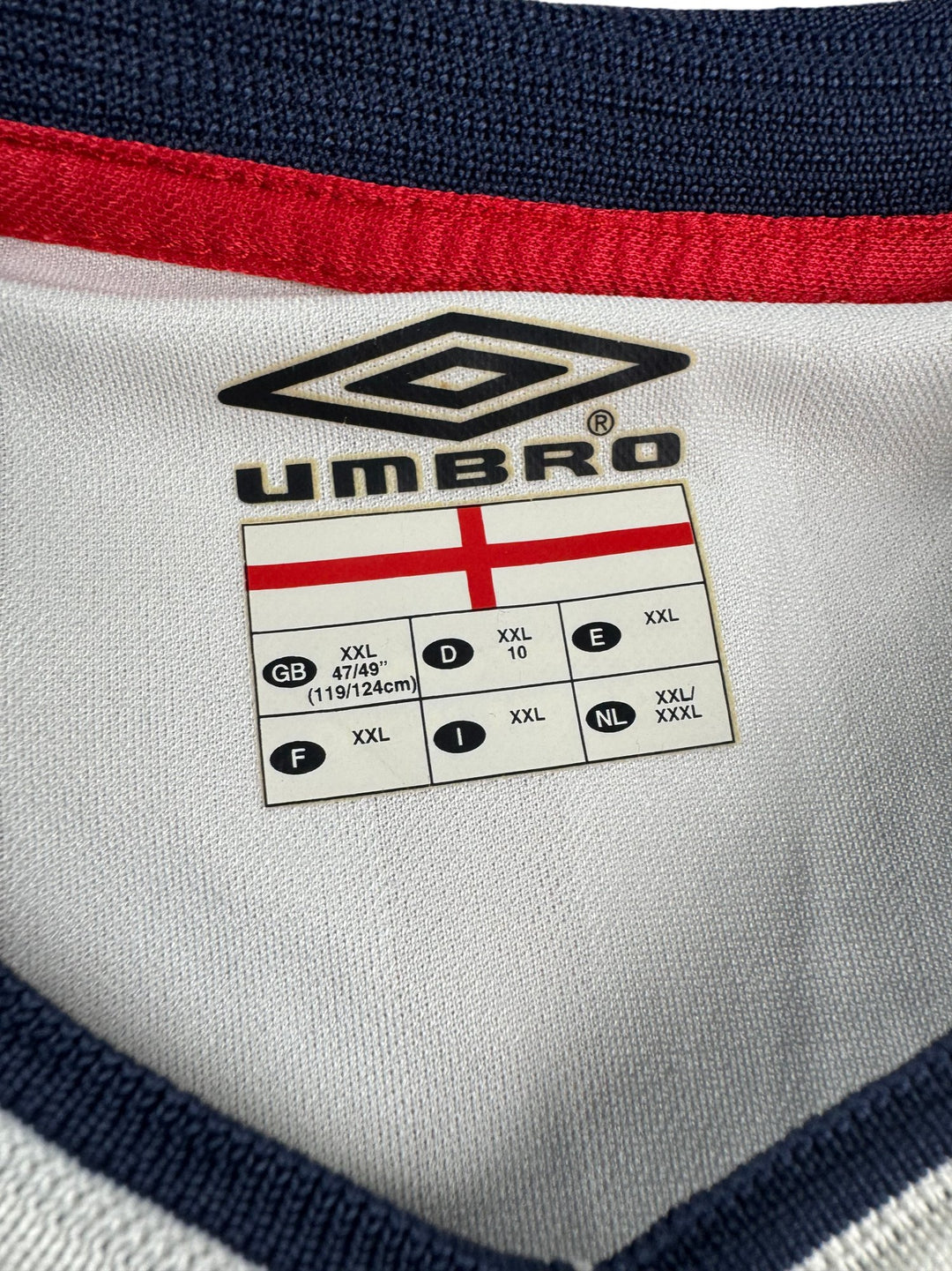 2001/03 England Home Football Shirt - XXL - Think Vintage ltd