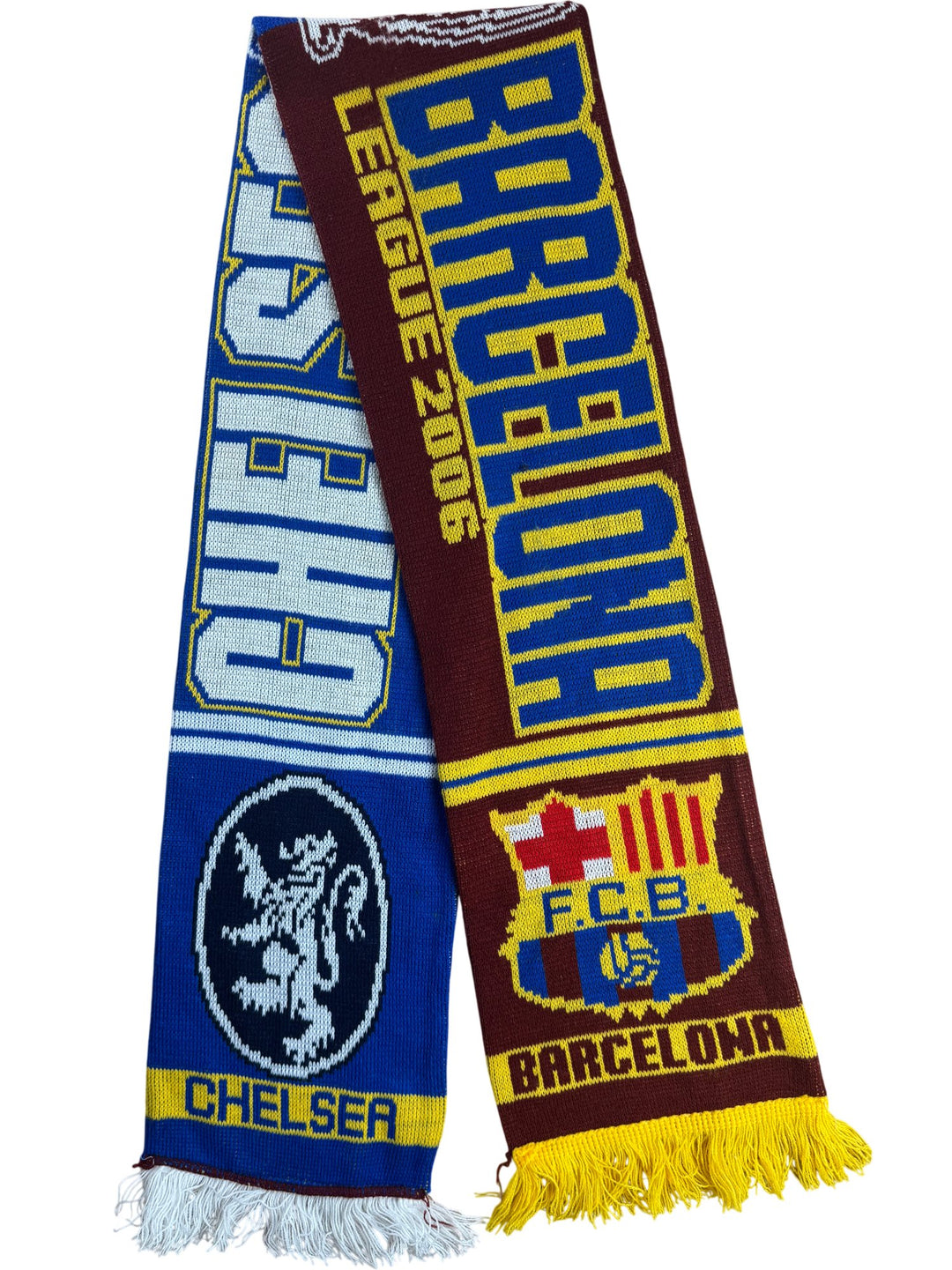 2006 Chelsea Barcelona League Scarf - Think Vintage ltd