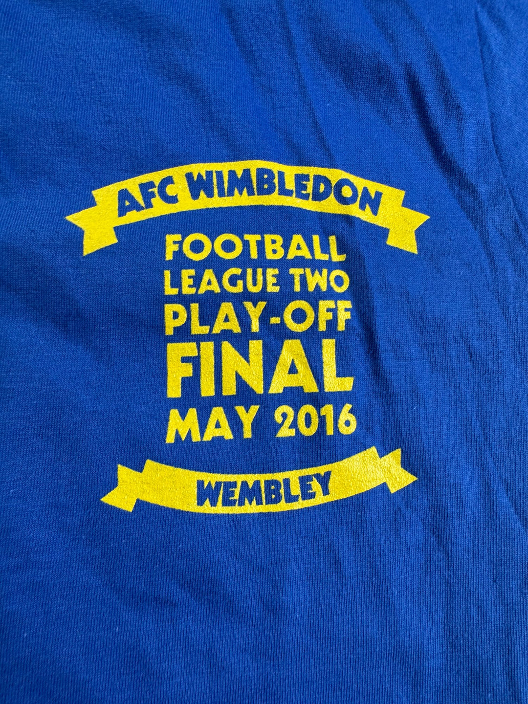 2016 AFC Wimbledon Play-Off Final T-Shirt - S - Think Vintage ltd