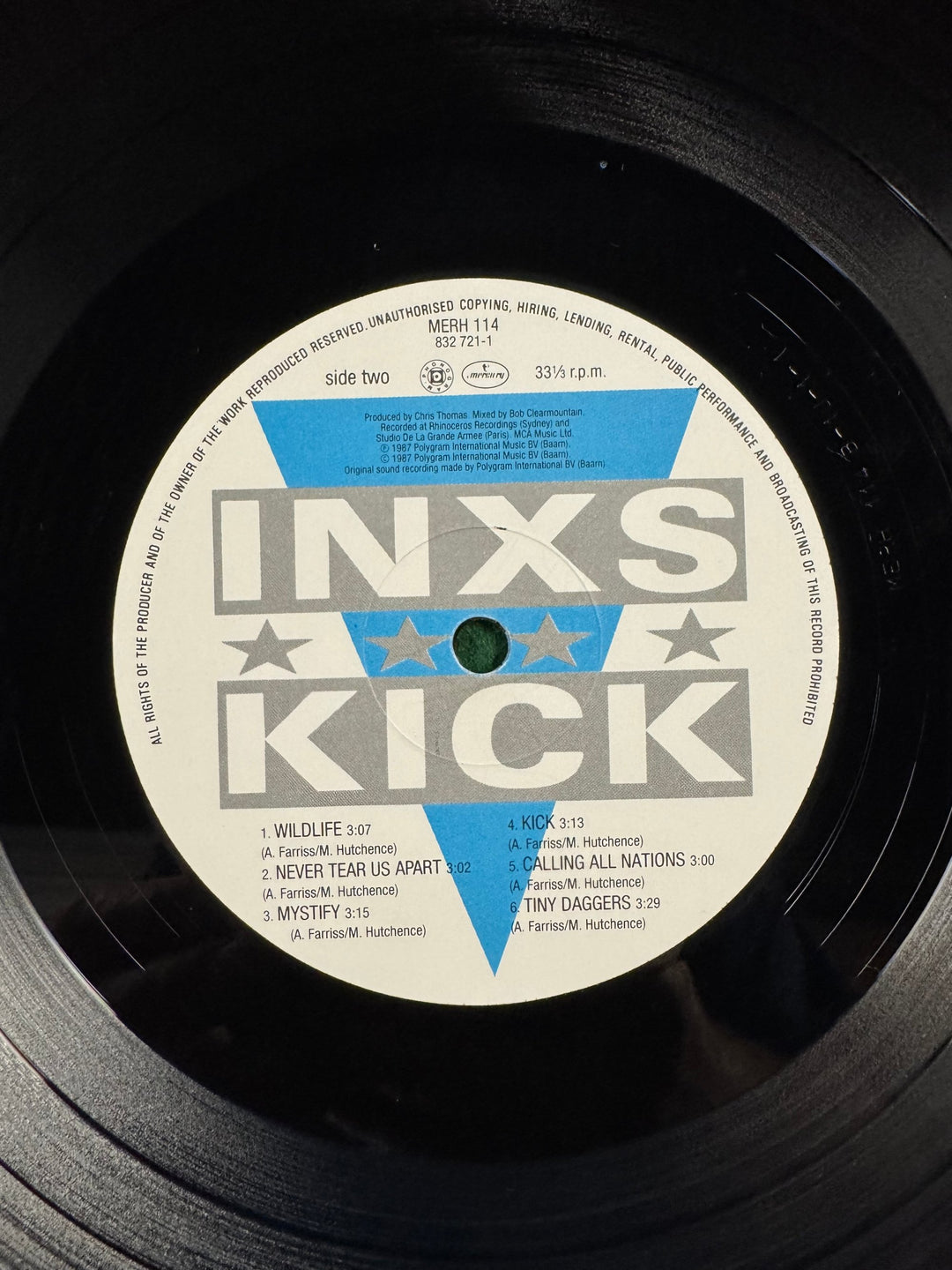 1980s INXS Kick Vinyl Record - Think Vintage