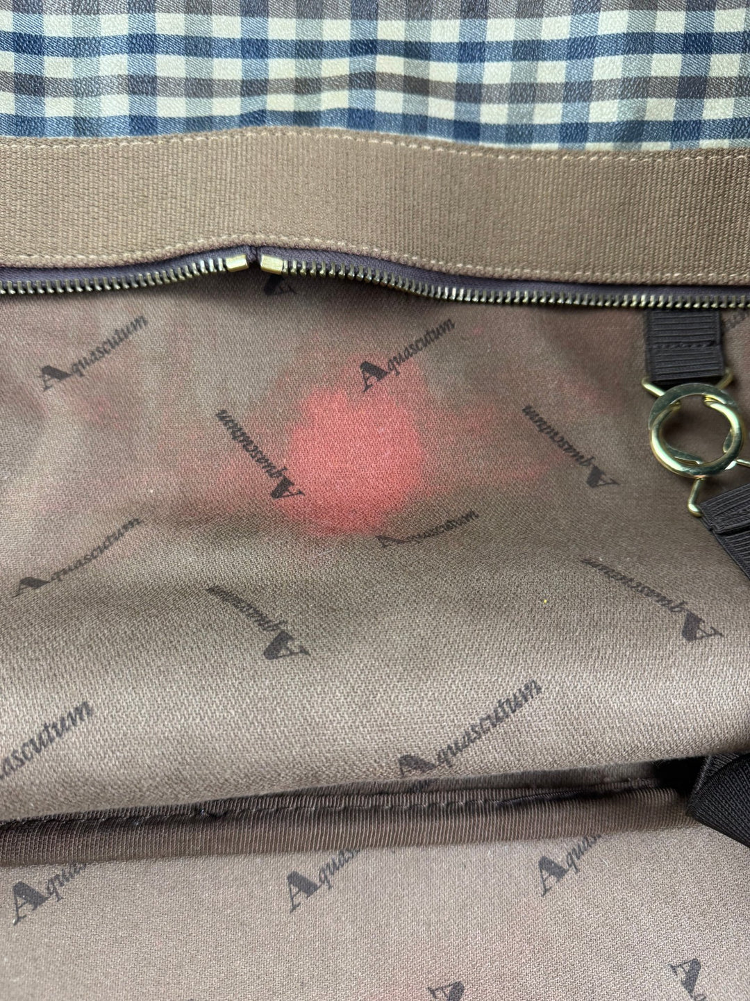 Aquascutum Checkered Duffel Bag
