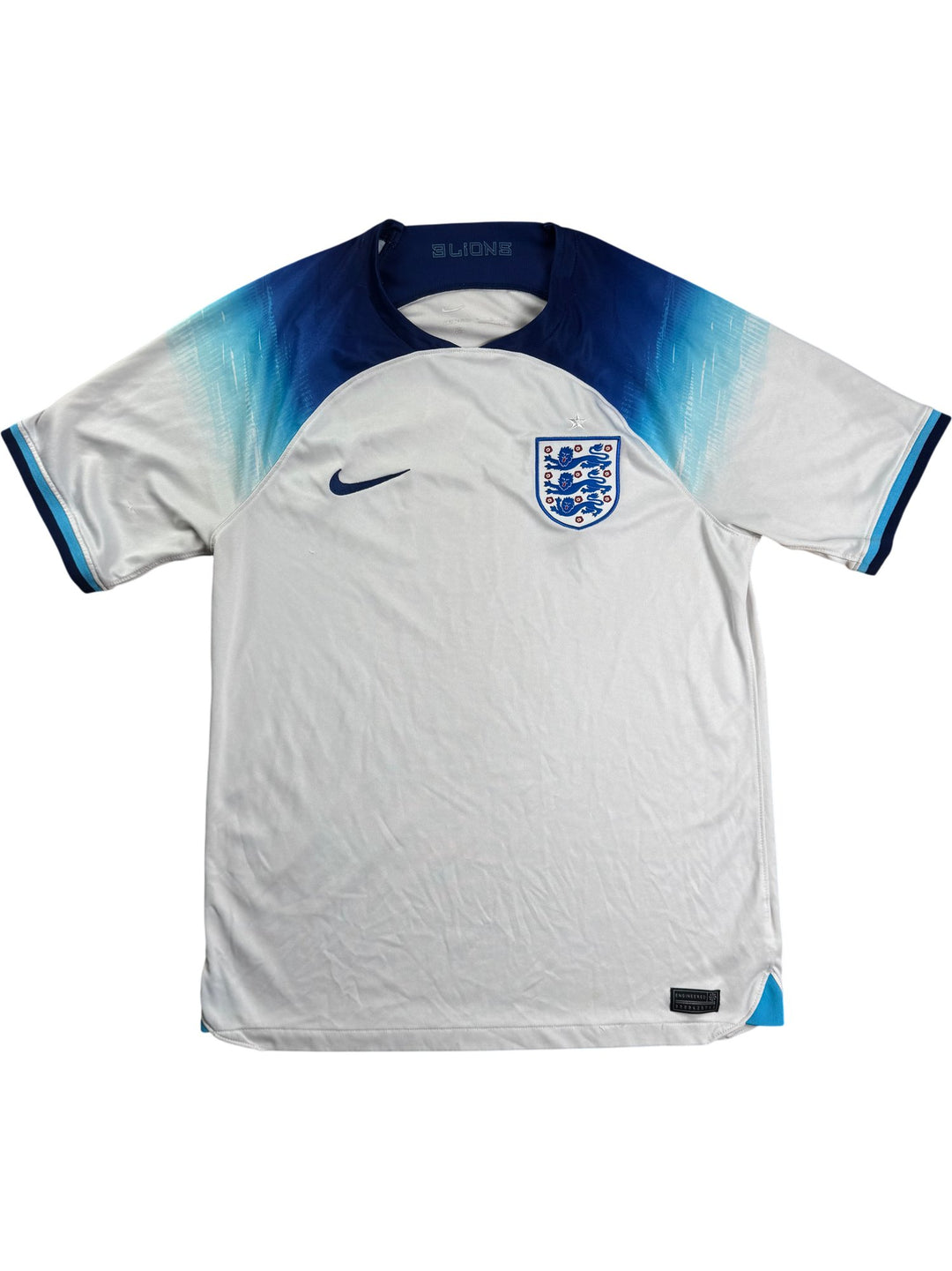 22/23 England Home Football Shirt - M - Think Vintage ltd