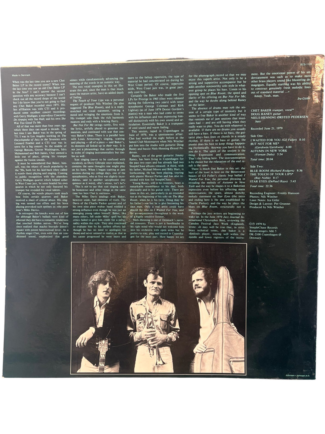 Chet Baker The Touch Of Your Lips Vinyl - Fair