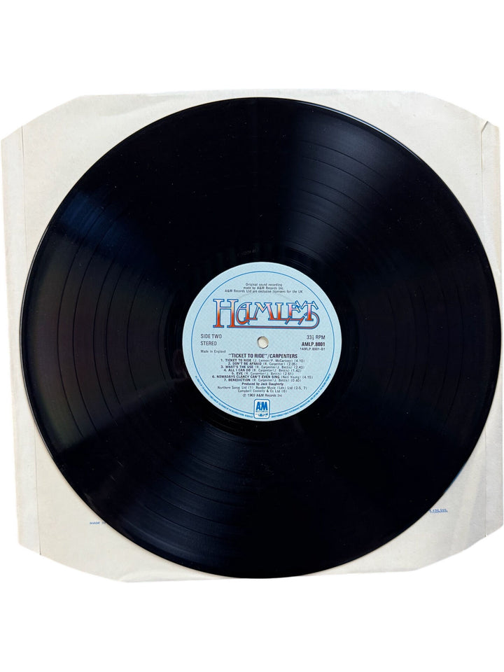 Carpenters Ticket To Ride Vinyl Record - Very Good