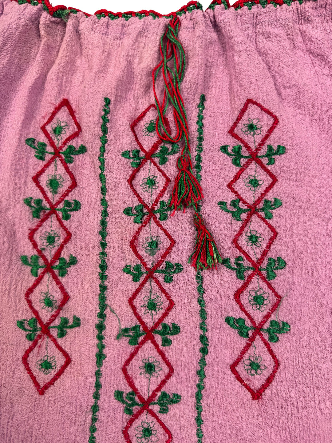 Shakuntala's Pink Embroidered Blouse - Think Vintage