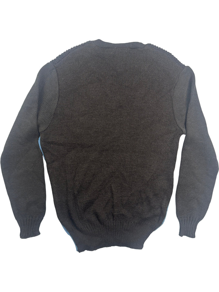Daniel V-Neck Colour Block Sweater - S