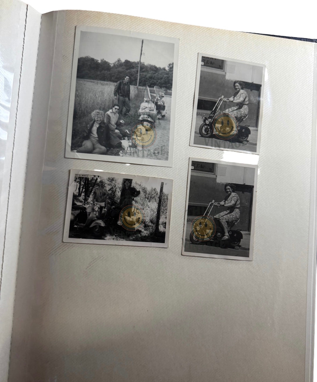 Collection of Vintage Scootering Photos & Cards